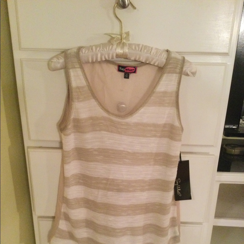 Shear back Top